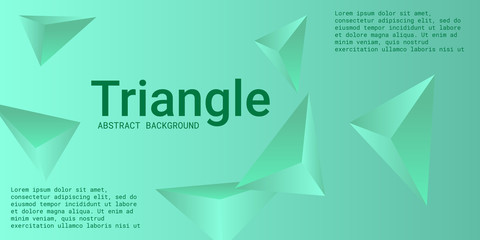 Triangle background. Abstract composition of triangular crystals.