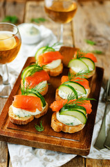 Smoked Salmon Cucumber cream cheese Spread appetizers