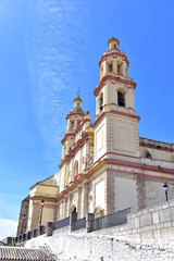 Obraz premium View of the town, castle and church, Olvera, Cadiz Province, Andalucia, Spain