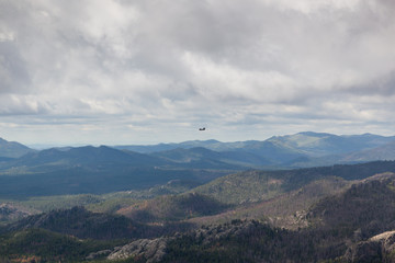 Landscape With Helicopter