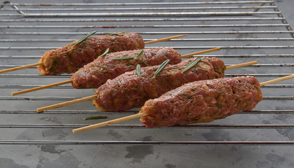 Meatballs on skewers,kebab