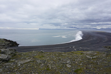 Beautiful landscape on Iceland with blue sky and breathtaking nature