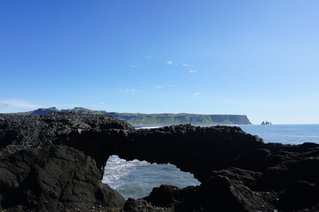 Fototapeta premium Beautiful landscape on Iceland with blue sky and breathtaking nature