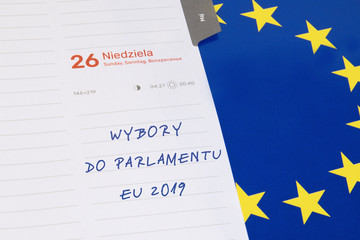 Fototapeta Wybory do Parlamentu Unii Europejskiej. Maj 2019 obraz