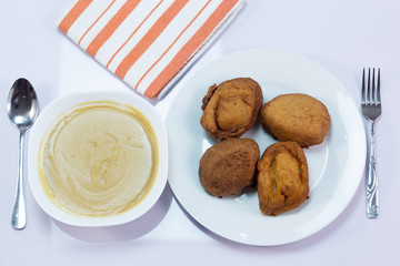Nigeria fried Beanscake  Akara and Pap