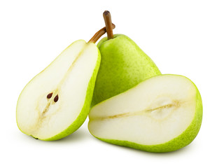 pear, isolated on white background, clipping path, full depth of field
