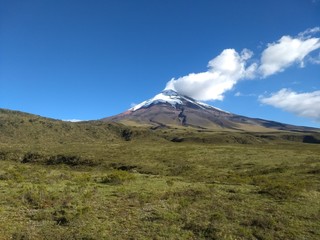 the volcano in Ecuador