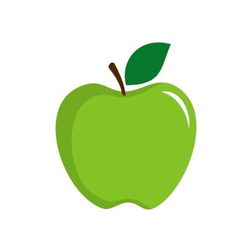 Green Apple vector logo template