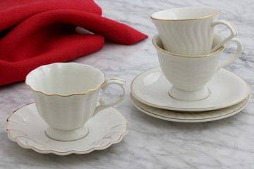 lovely set of tea cups
