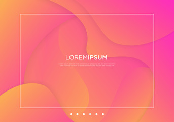 abstract space landing page website background template with waving shape 