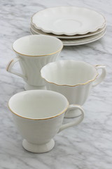 Fototapeta na wymiar lovely set of tea cups