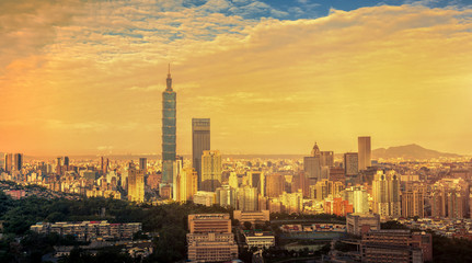 Beautiful Taipei cityscape, Taiwan 