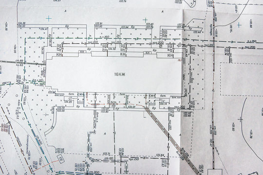 topographic plan of the area, the location of buildings and communications on the terrain