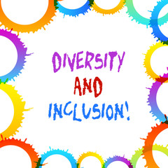Word writing text Diversity And Inclusion. Business photo showcasing range huanalysis difference includes race ethnicity gender