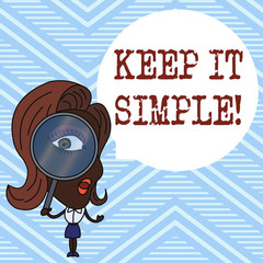 Handwriting text Keep It Simple. Conceptual photo ask something easy understand not go into too much detail