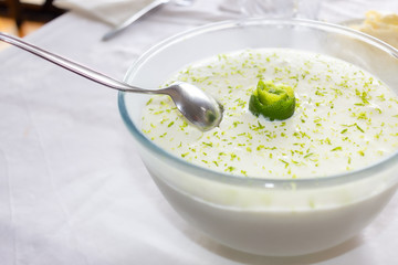 Lime mousse