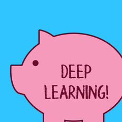 Handwriting text Deep Learning. Conceptual photo the collection of algorithms used in machine learning