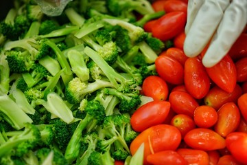fresh vegetables on a plate