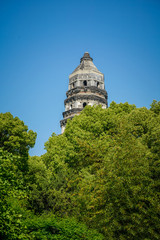 Tiger Hill is one of the world heritage list in China. It is the bury of the Wu king that was built more than 1 000 years ago.