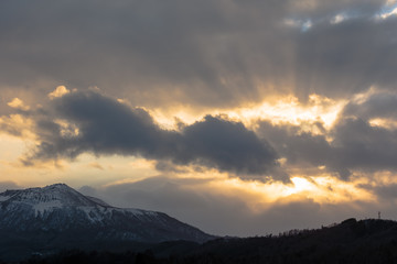 日本・北海道洞爺湖、冬の風景
