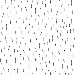 Seamless repeat pattern with black abstract sharp skinny pencil marks texture squiggles