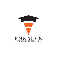 Education logo design vector template