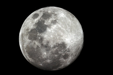 Moon close up / The Moon is an astronomical body that orbits planet Earth and is Earth's only permanent natural satellite
