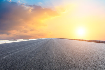 Empty road and sky nature landscape