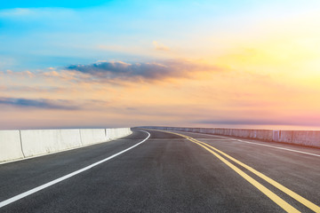 Empty road and sky nature landscape