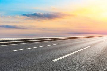 Empty road and sky nature landscape