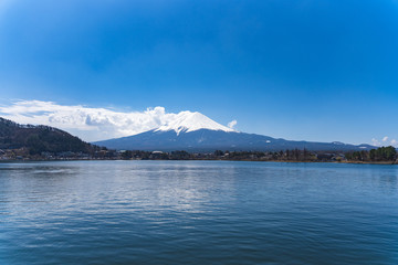富士山と河口湖