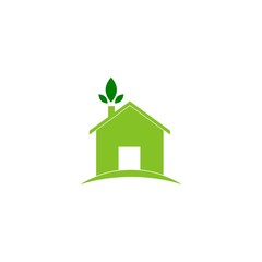 Logo business, green house concept