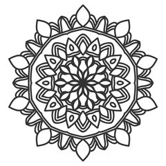 mandala flower illustration design