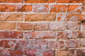 Grunge brick wall texture. Brickwork background