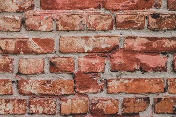 Grunge brick wall texture. Brickwork background
