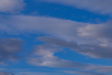 clouds,taken just before sunset in spring