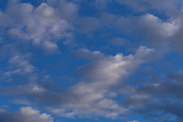 clouds,taken just before sunset in spring