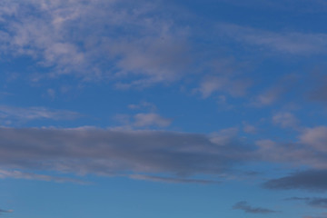 clouds,taken just before sunset in spring