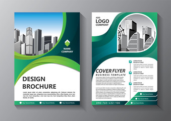 Brochure design, cover modern layout, annual report, poster, flyer in A4 with colorful triangles, geometric shapes for tech, science, market with light background