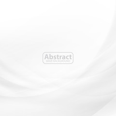Modern background, abstract wave design, soft gray and white