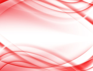 Red Wave Abstract Background