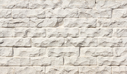 brick background, brick wall texture, with worn white paint