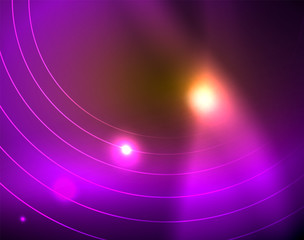 Shiny circles glowing abstract background