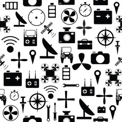 aircraft seamless pattern background icon.