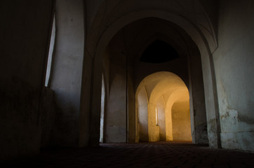 Interior of Pilgrimage Church of Saint John of Nepomuk at Zelena Hora, Zdar nad Sazavou, Czech Republic.
