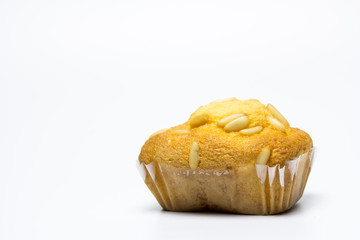 Magdalena con piñones con fondo blanco