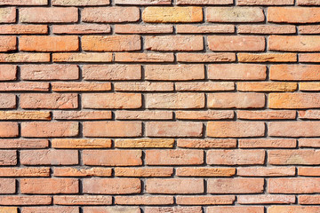 Brick wall with different bricks.