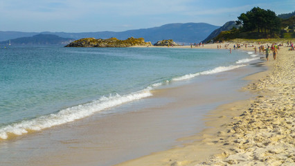 Galicia. Islas Cies / Cies Islands. National Park in Rias Baixas.Spain