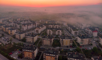 Fototapeta premium Gdansk foggy town