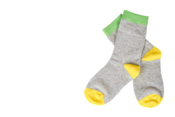 Warm winter childrens socks, cute cotton clothes